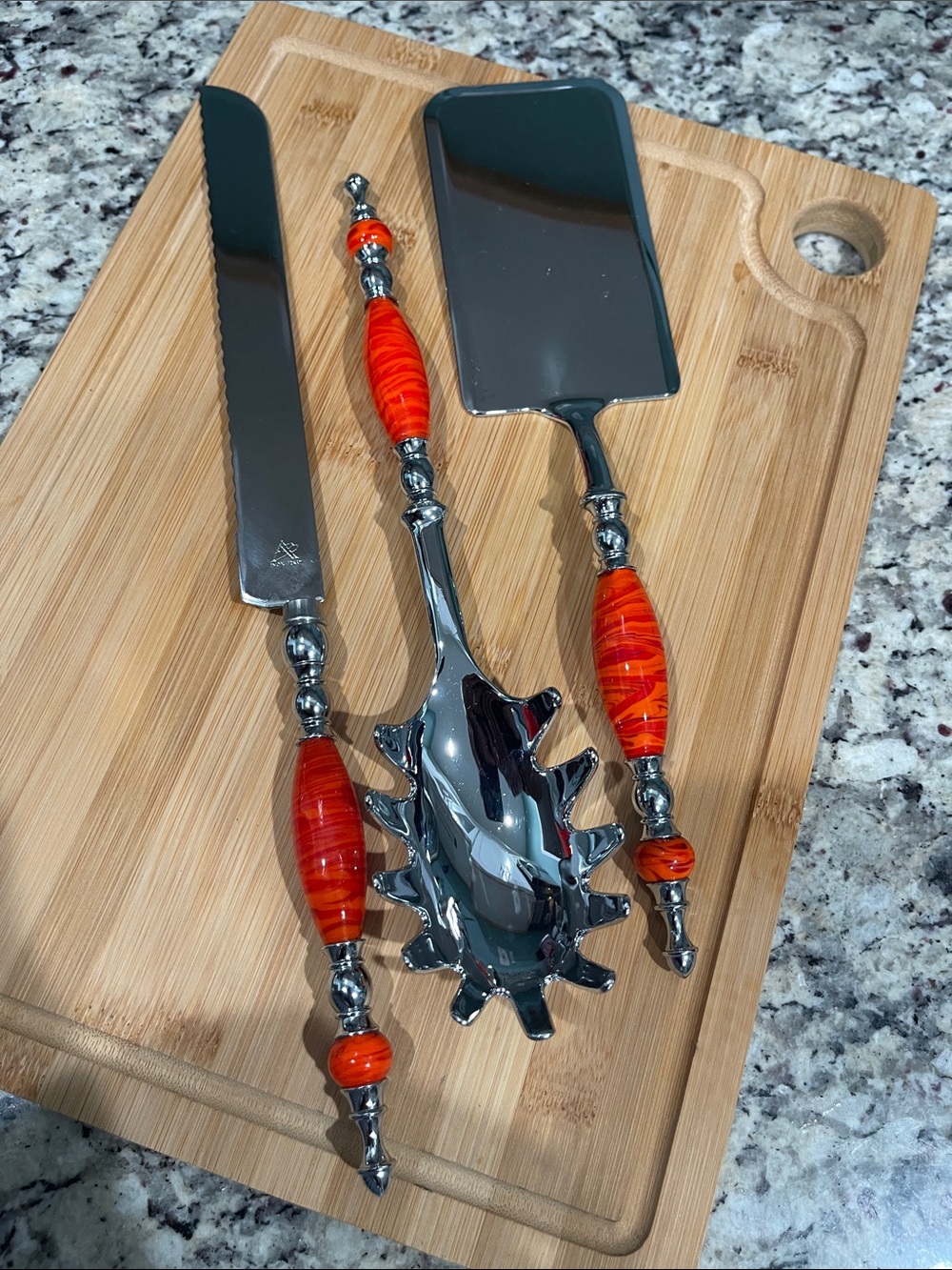 Decorative Italian Glass Kitchen Utensils